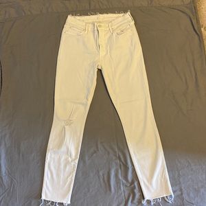 Mother premium denim distressed skinny jeans